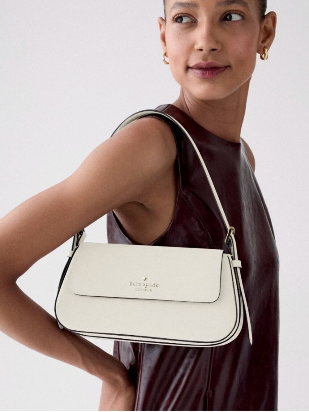 New Kate Spade Gwen Shoulder Bag Meringue